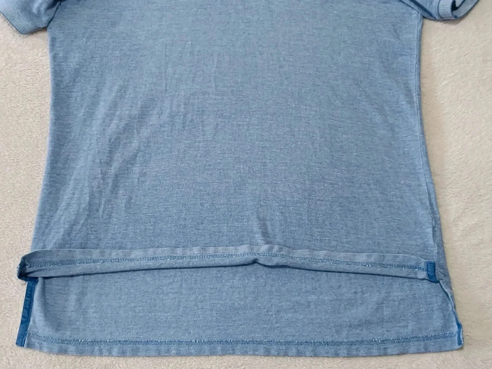 Blue Heather Chaps Polo Embroidered Logo Size M – photo 8